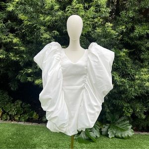 AKIRA White Puff dress